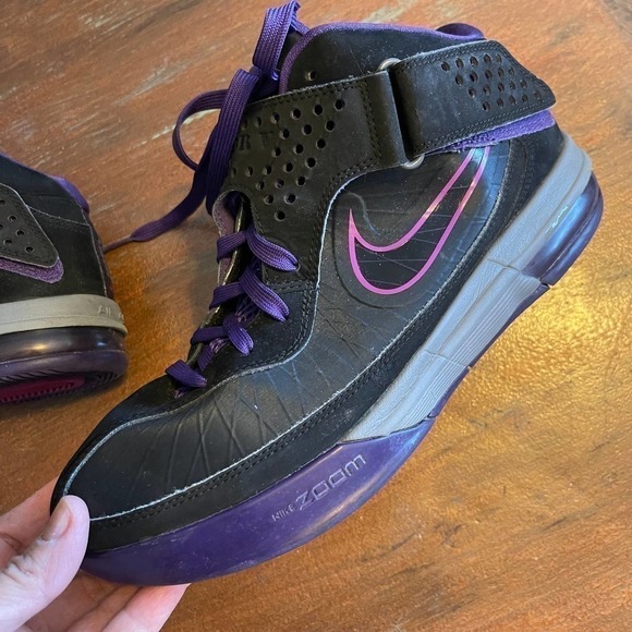 Nike LeBron Air Max Soldier V Black & Purple Men's 454131-005 Size 11 - Picture 6 of 10